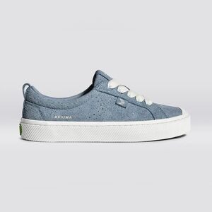 Cariuma OCA Suede Low Top Lace Sneaker In Mountain Apring Blue Sz M 6.5/W 8 NWOB